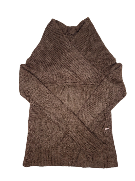 Pull vintage neutral style marron archive subversive basics vintage naf naf