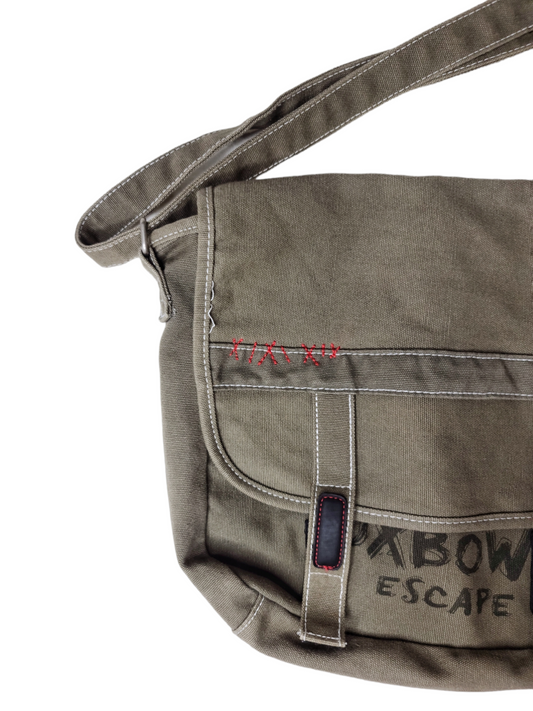 Dark khaki grunge cybery2k shoulder bag