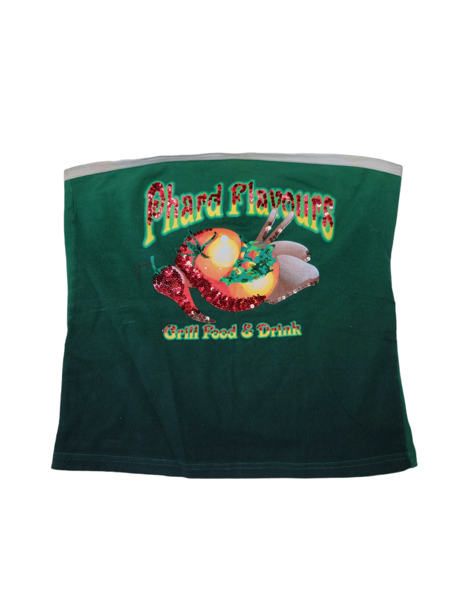 Baby tee y2k top 2000 vintage printed strass glam indie style cute paris france 00s kawaii harajuku archive fashion emo manga anime brassiere perles strass rare unique 