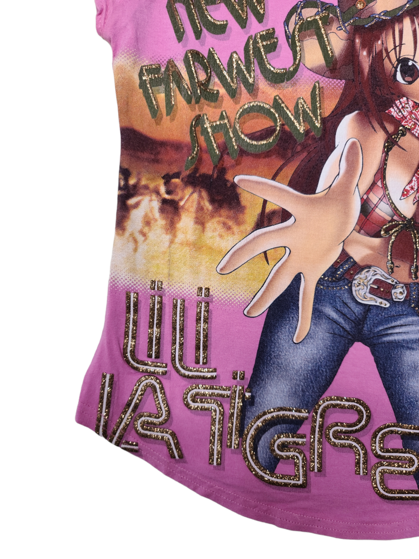 Top y2k printed manga western - zimfriperie