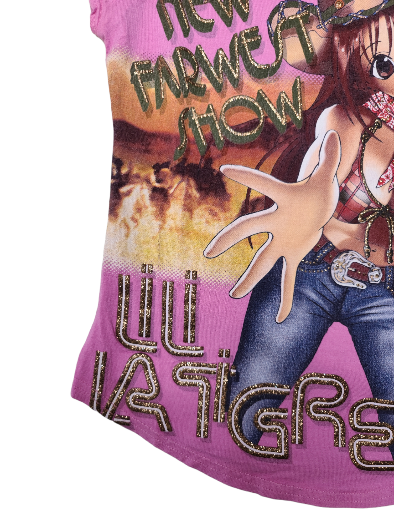 Top y2k printed manga western - zimfriperie