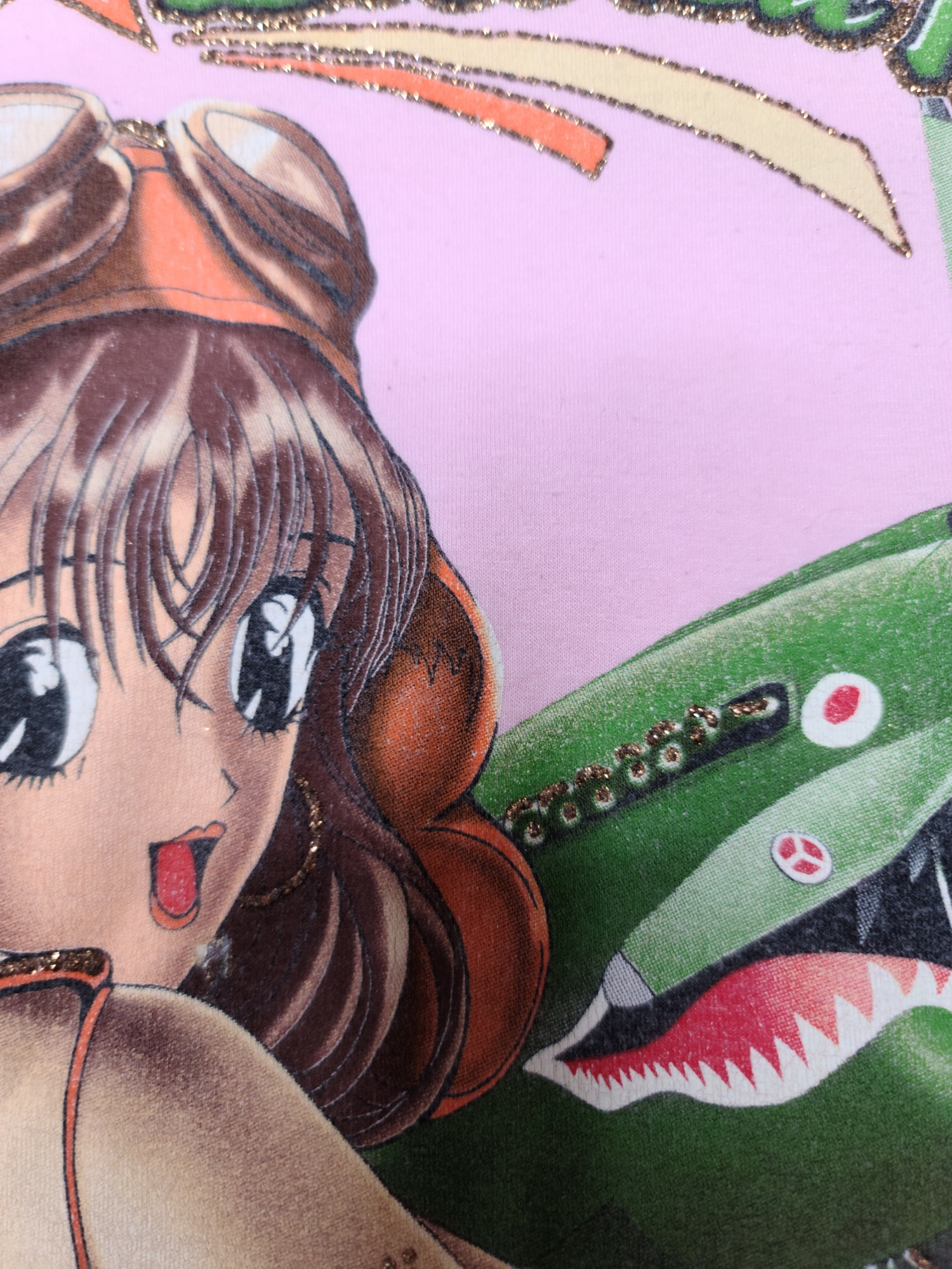 Top rose y2k printed manga - zimfriperie