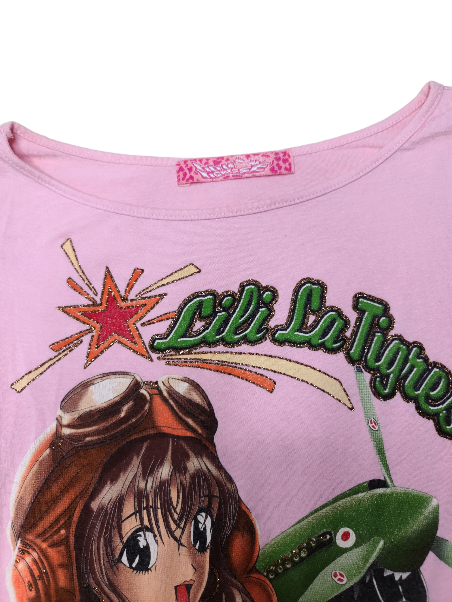 Top rose y2k printed manga - zimfriperie