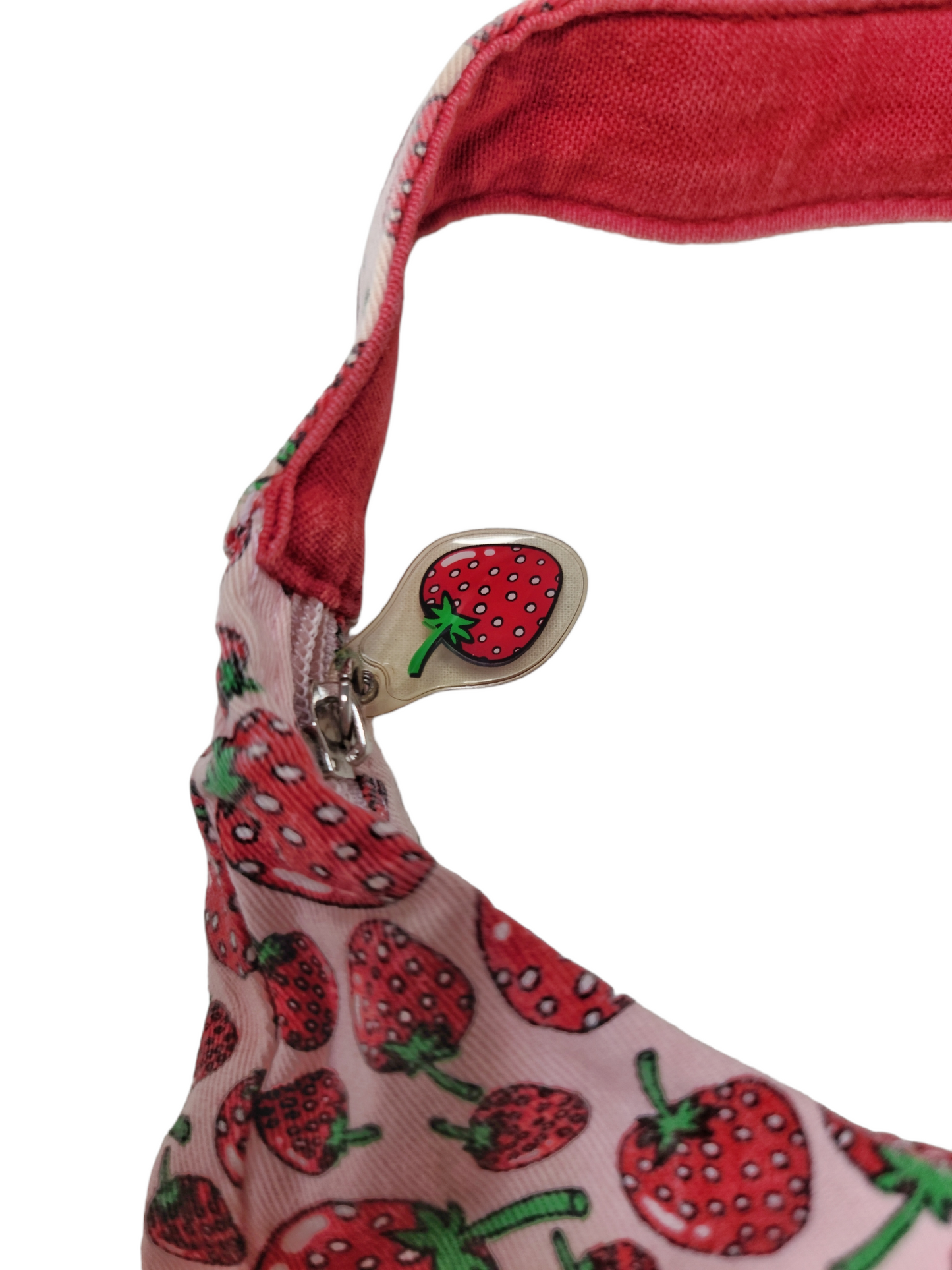 90s strawberry baguette mini bag