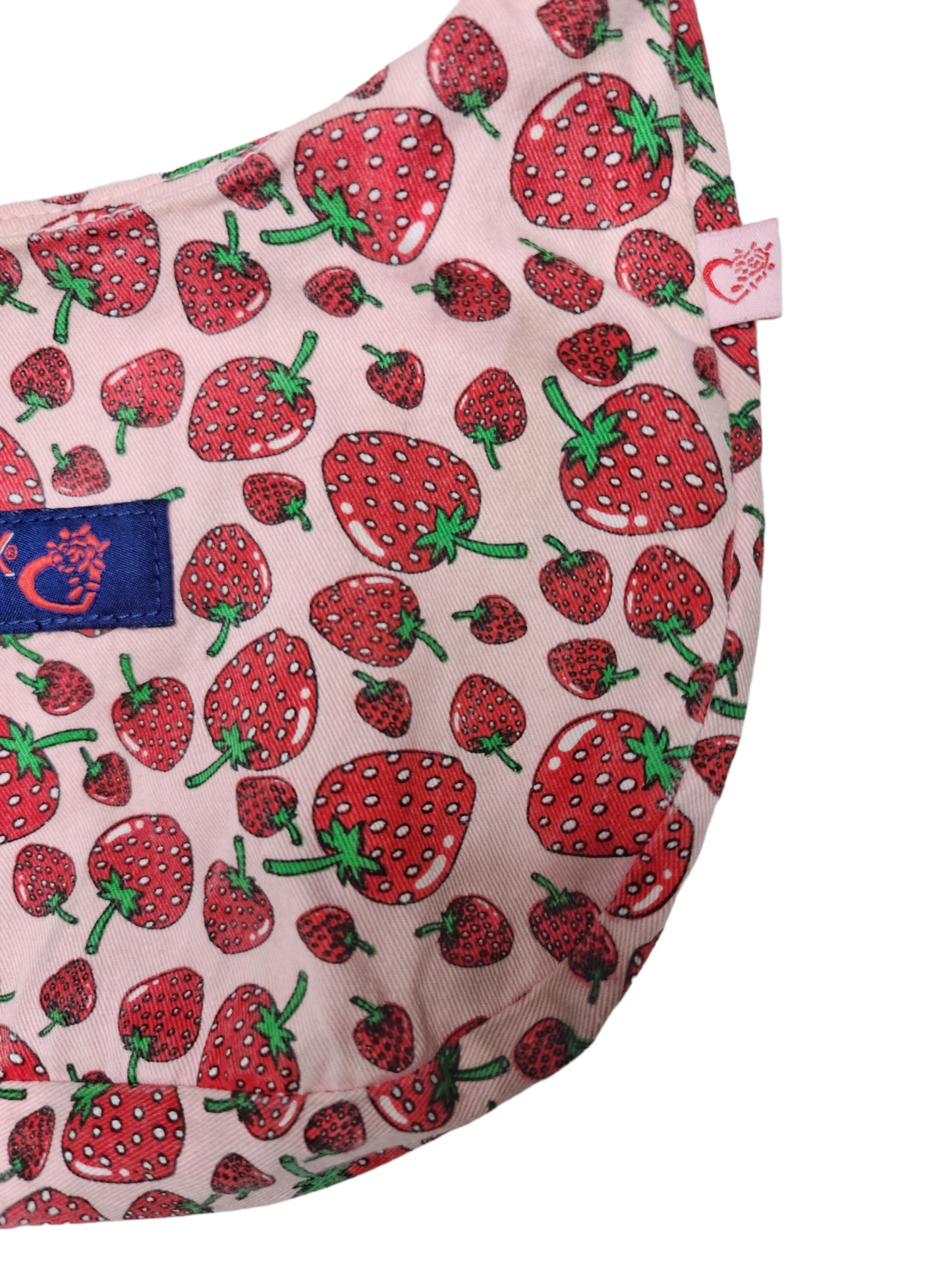 90s strawberry baguette mini bag