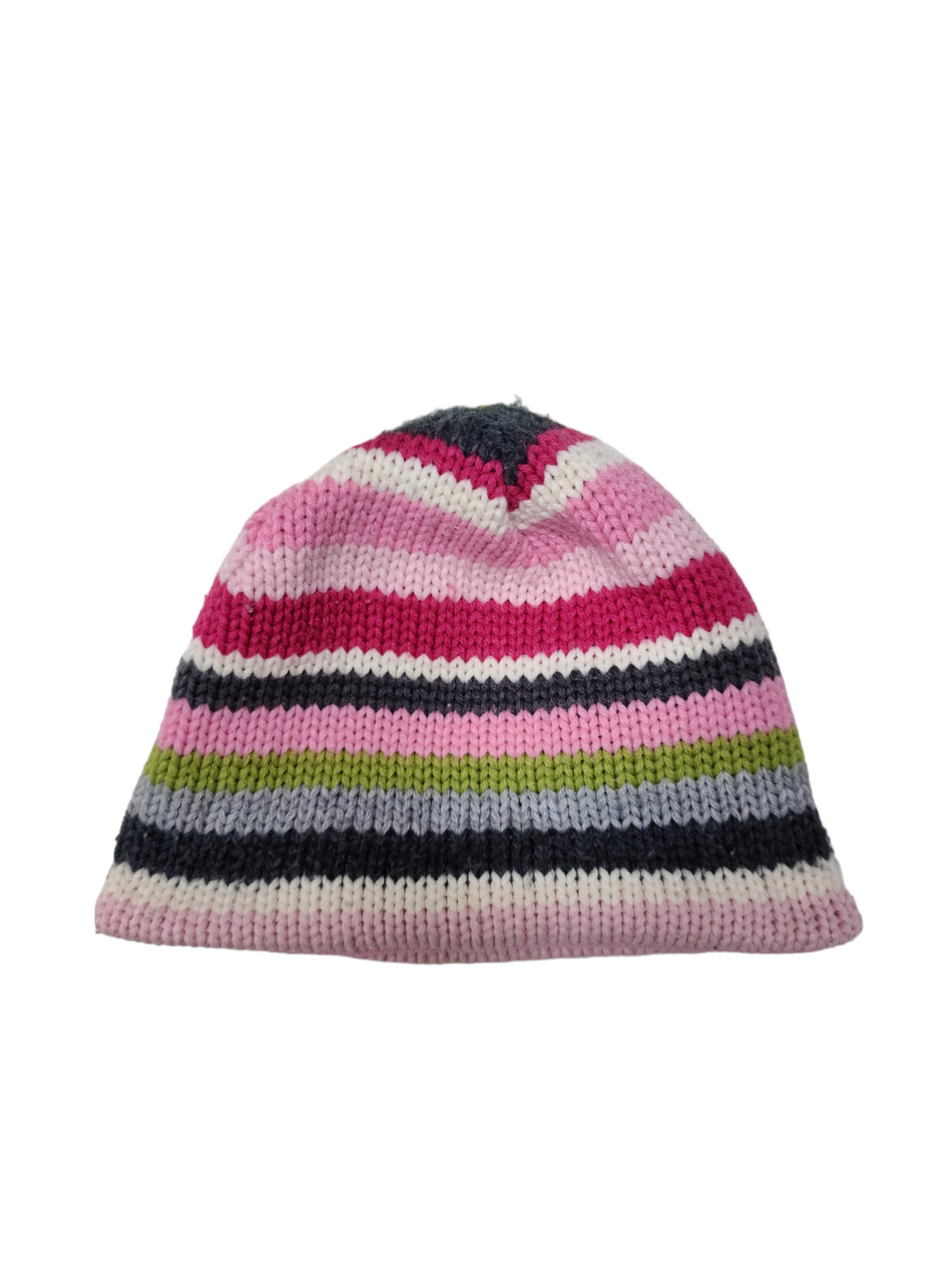 Bonnet pastel fancy vintage y2k 2000 aesthetic multicolore kawaii cute rose girly rayures tricot crochet kidcore