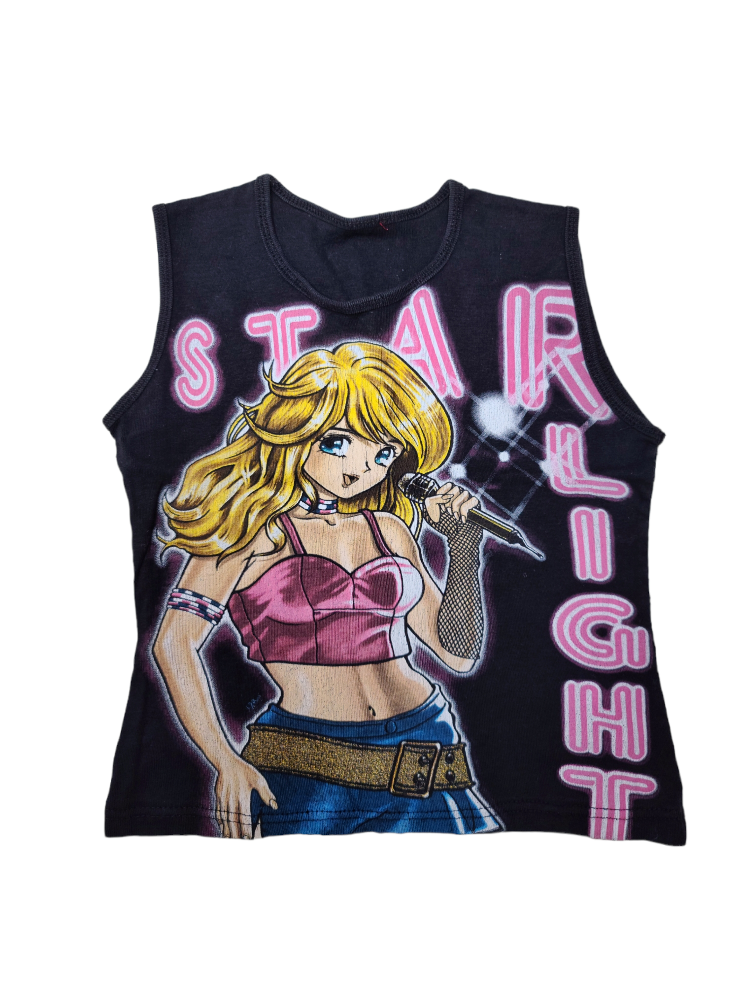 Baby tee y2k top 2000 vintage printed strass glam indie style cute paris france 00s kawaii harajuku archive fashion emo manga anime