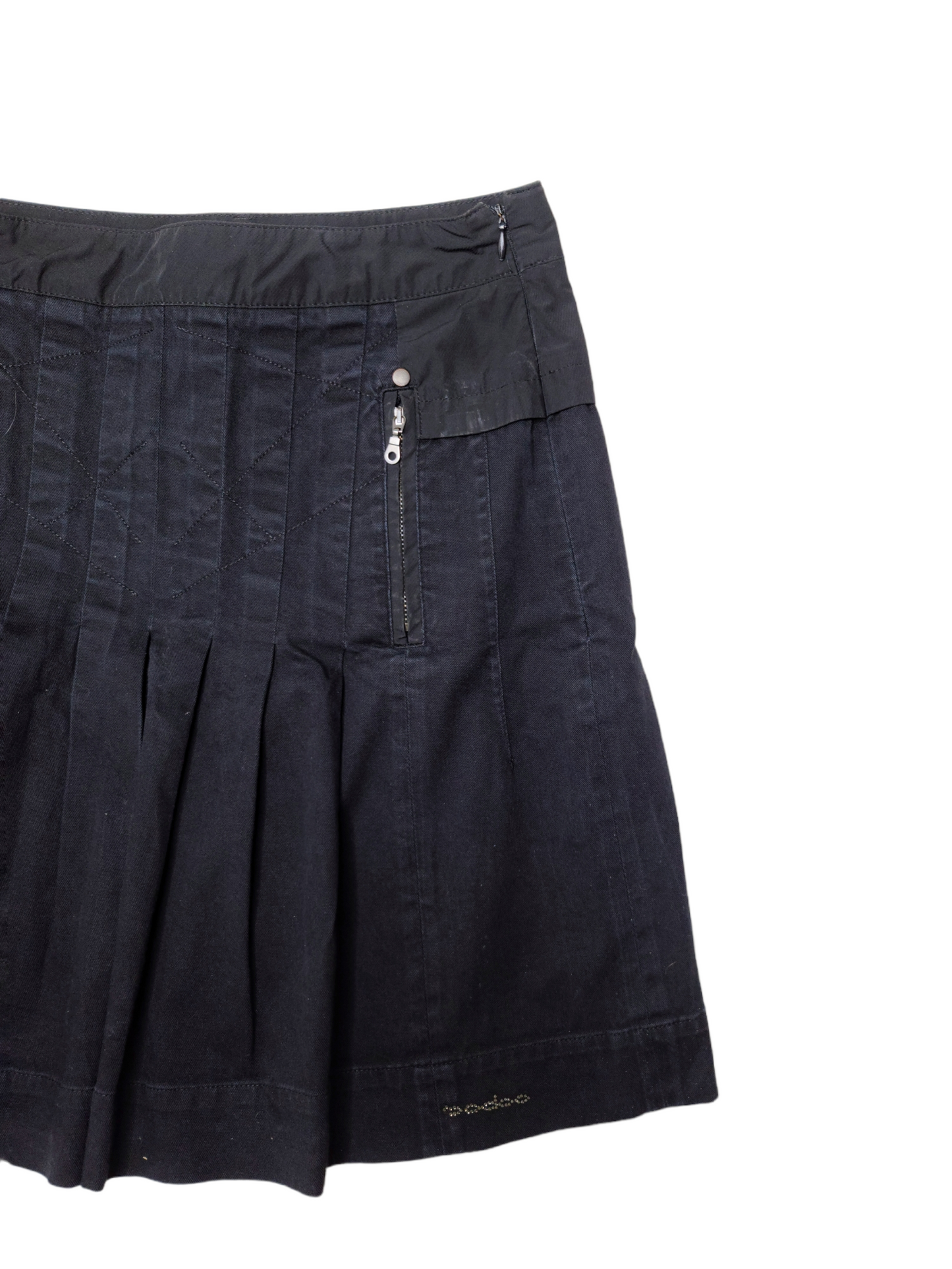 Jupe plissée patineuse y2k techwear