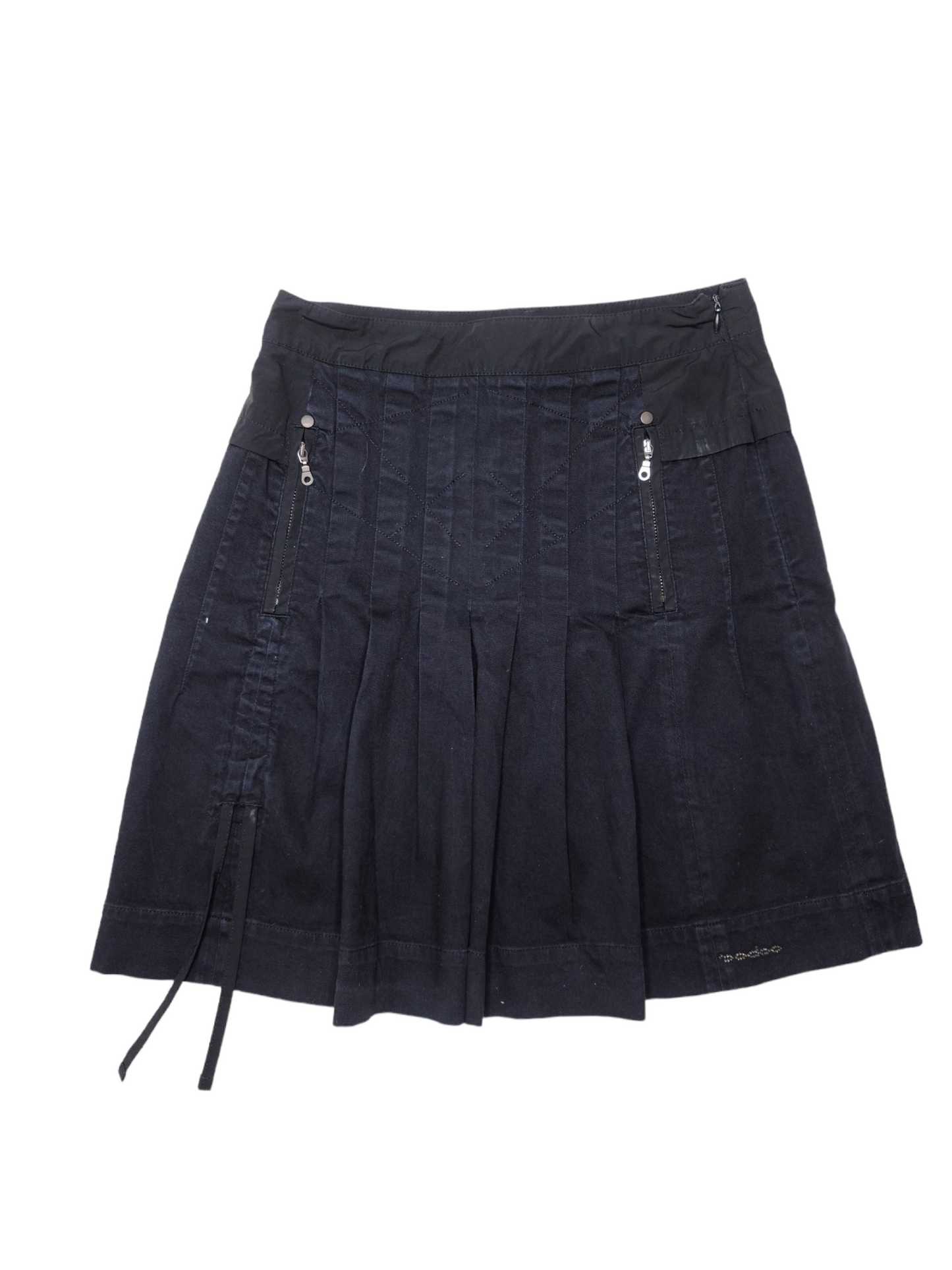 Mini skirt jupe vintage 2000 y2k patineuse plissee emo punk cybery2k techwear 