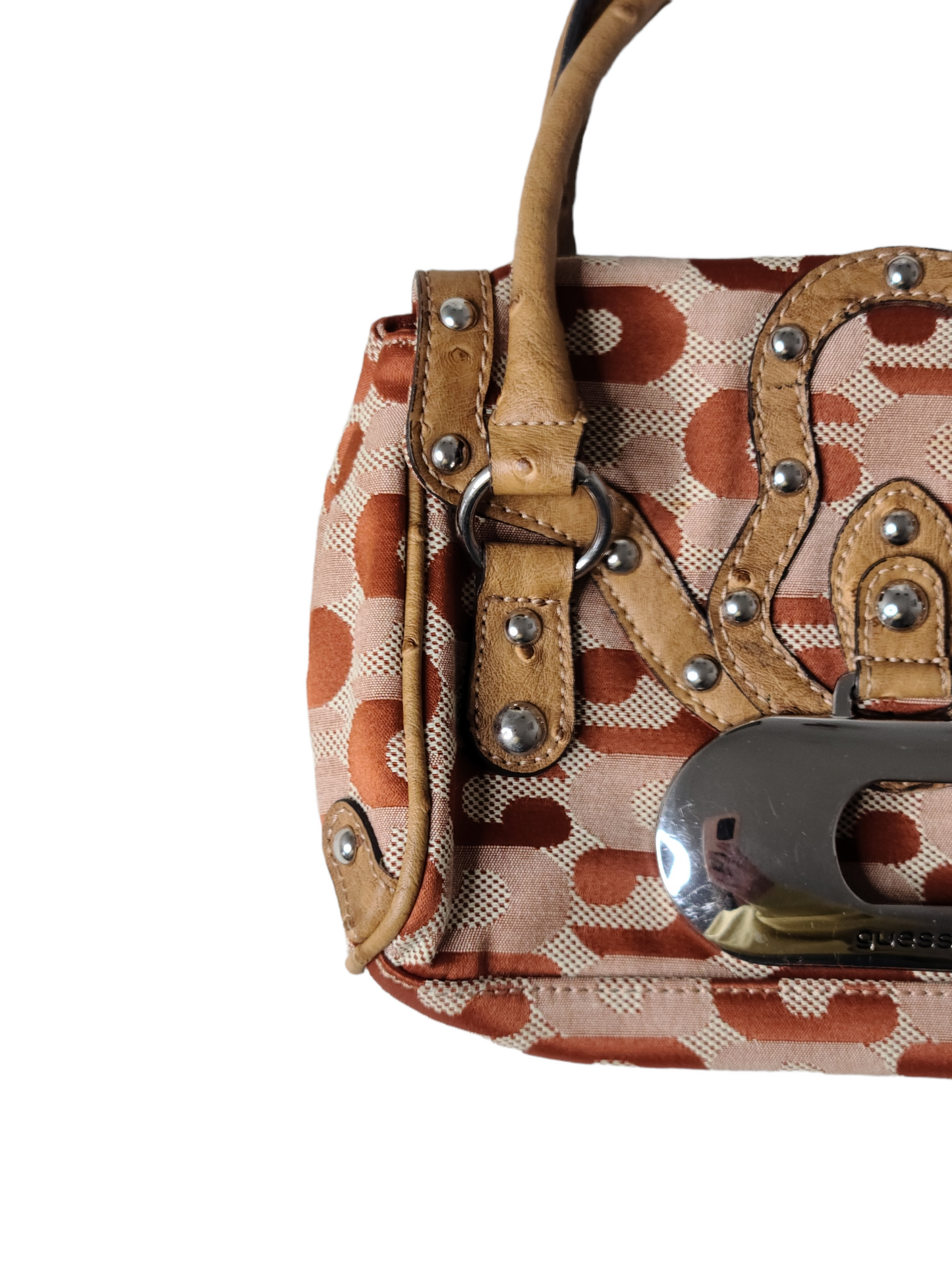 Y2k brown baguette bag