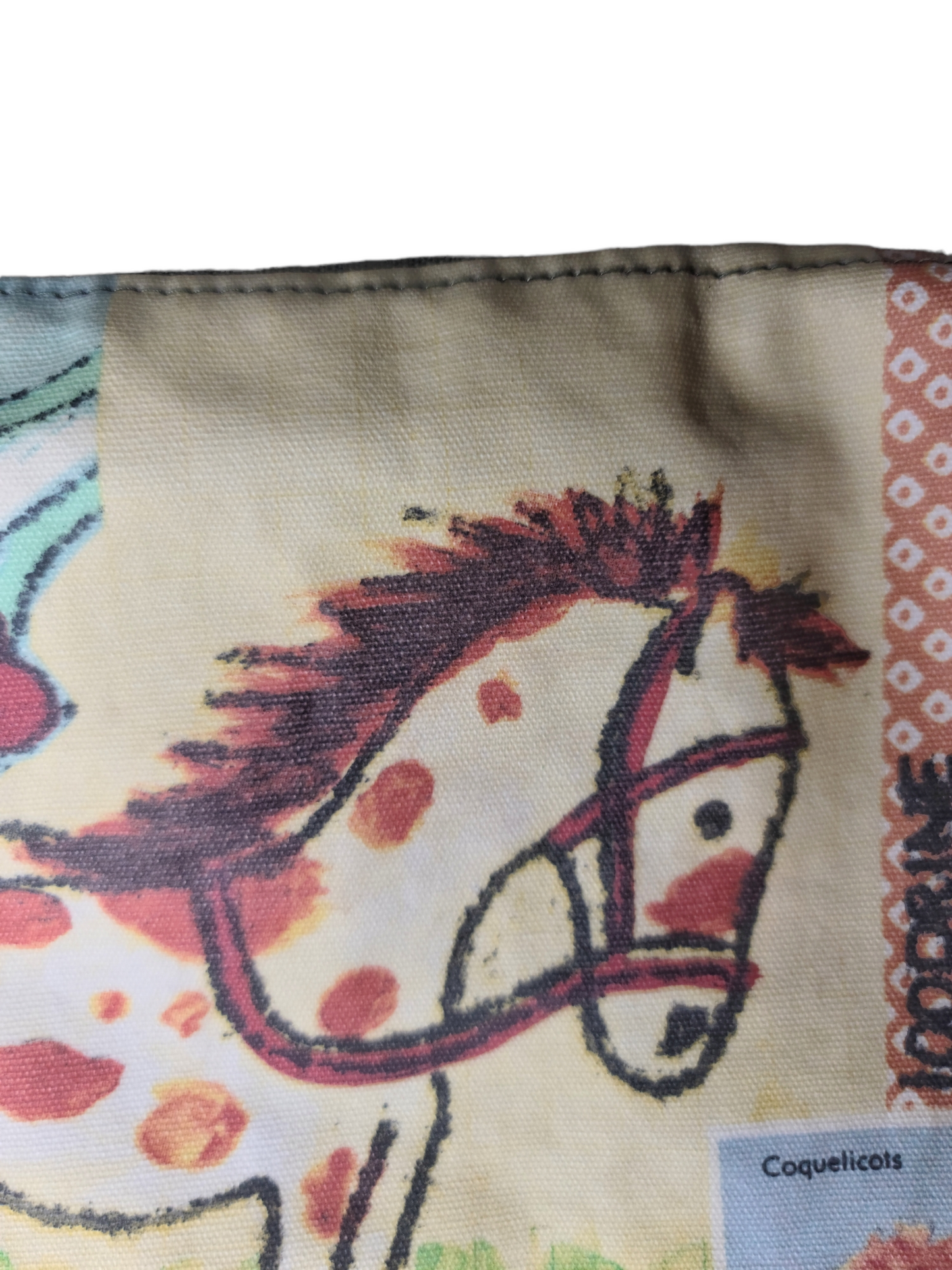 Patchwork printed bag