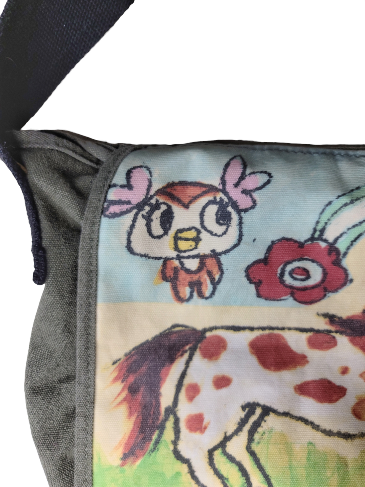 Patchwork printed bag