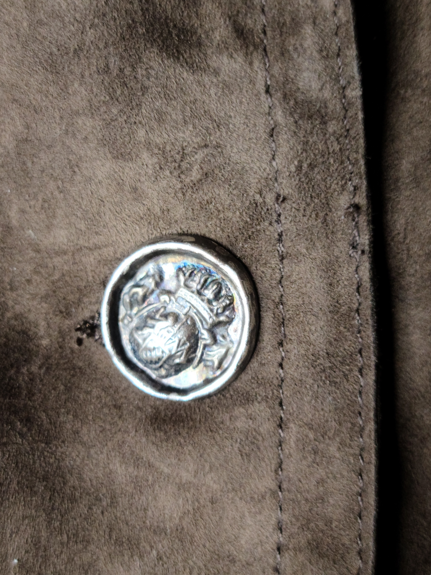 Jacket frazzled english women brown