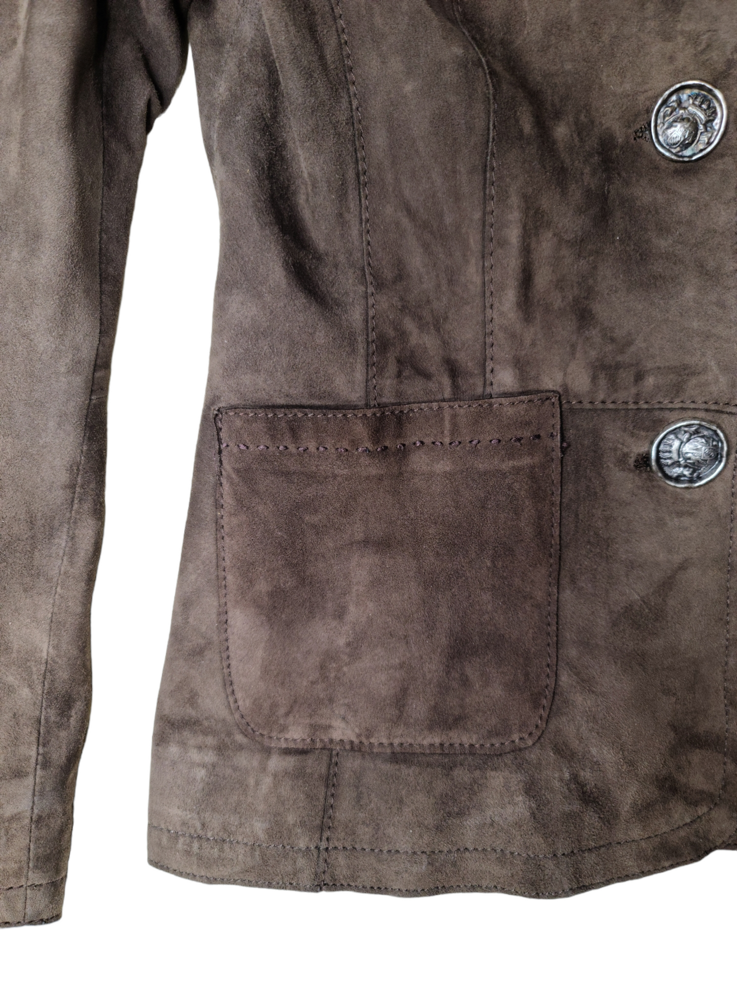 Jacket frazzled english women brown