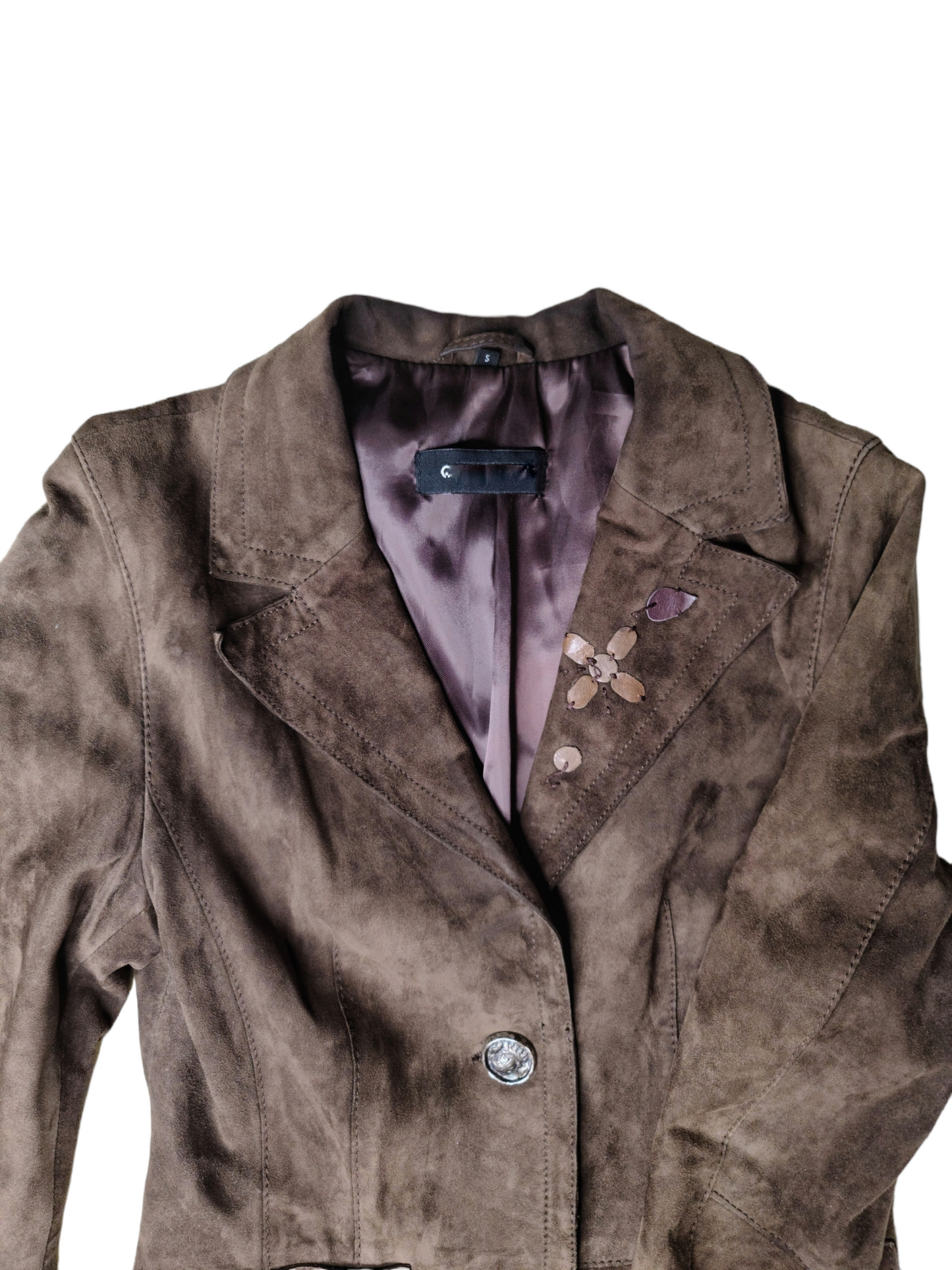 Jacket frazzled english women brown