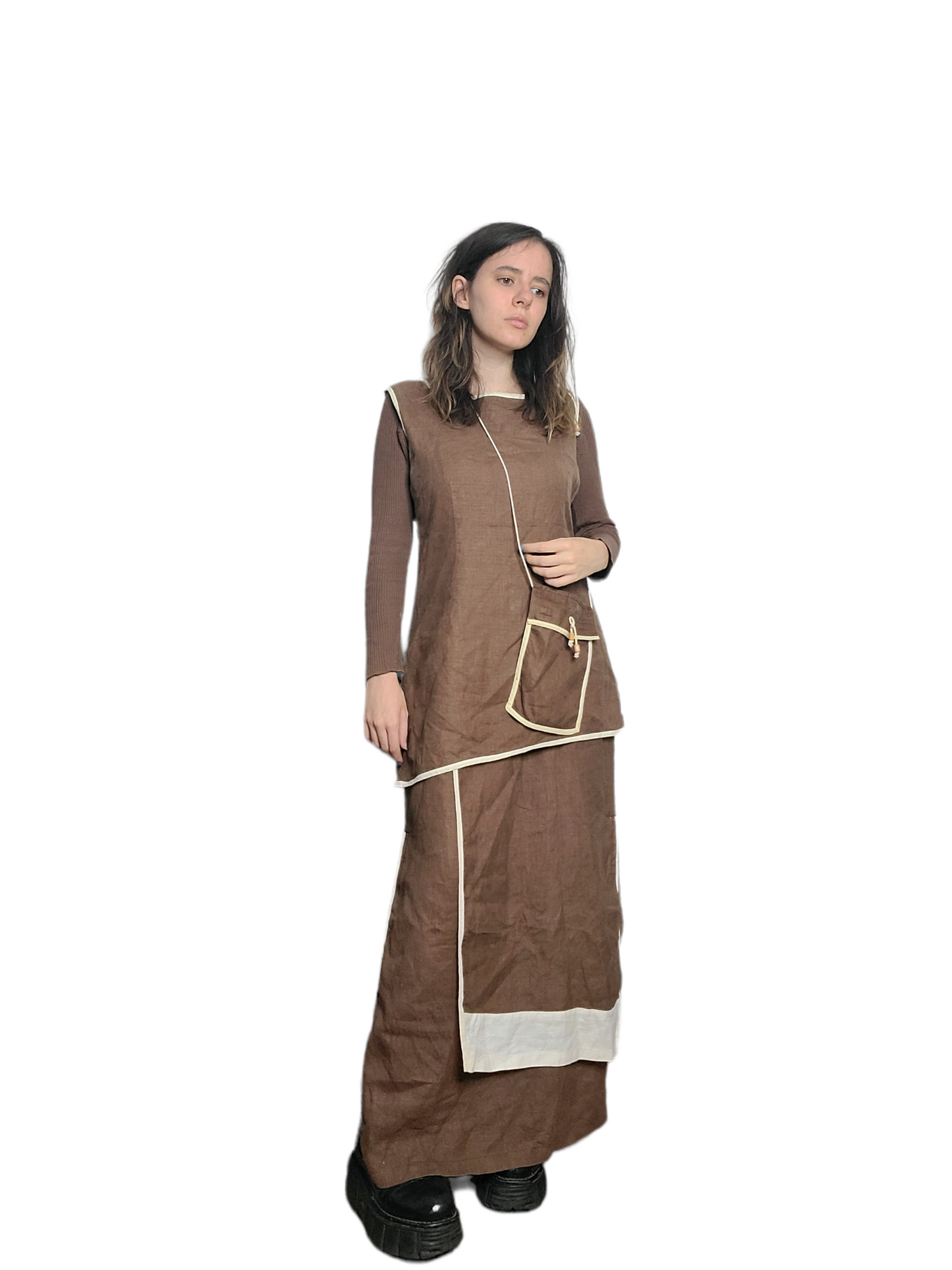 Longue robe harajaku neutral style