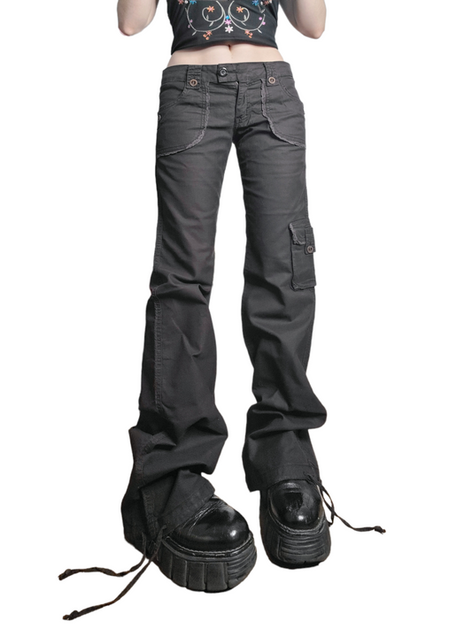 Cargo overpants grunge skater 90s multipoches fairygrunge