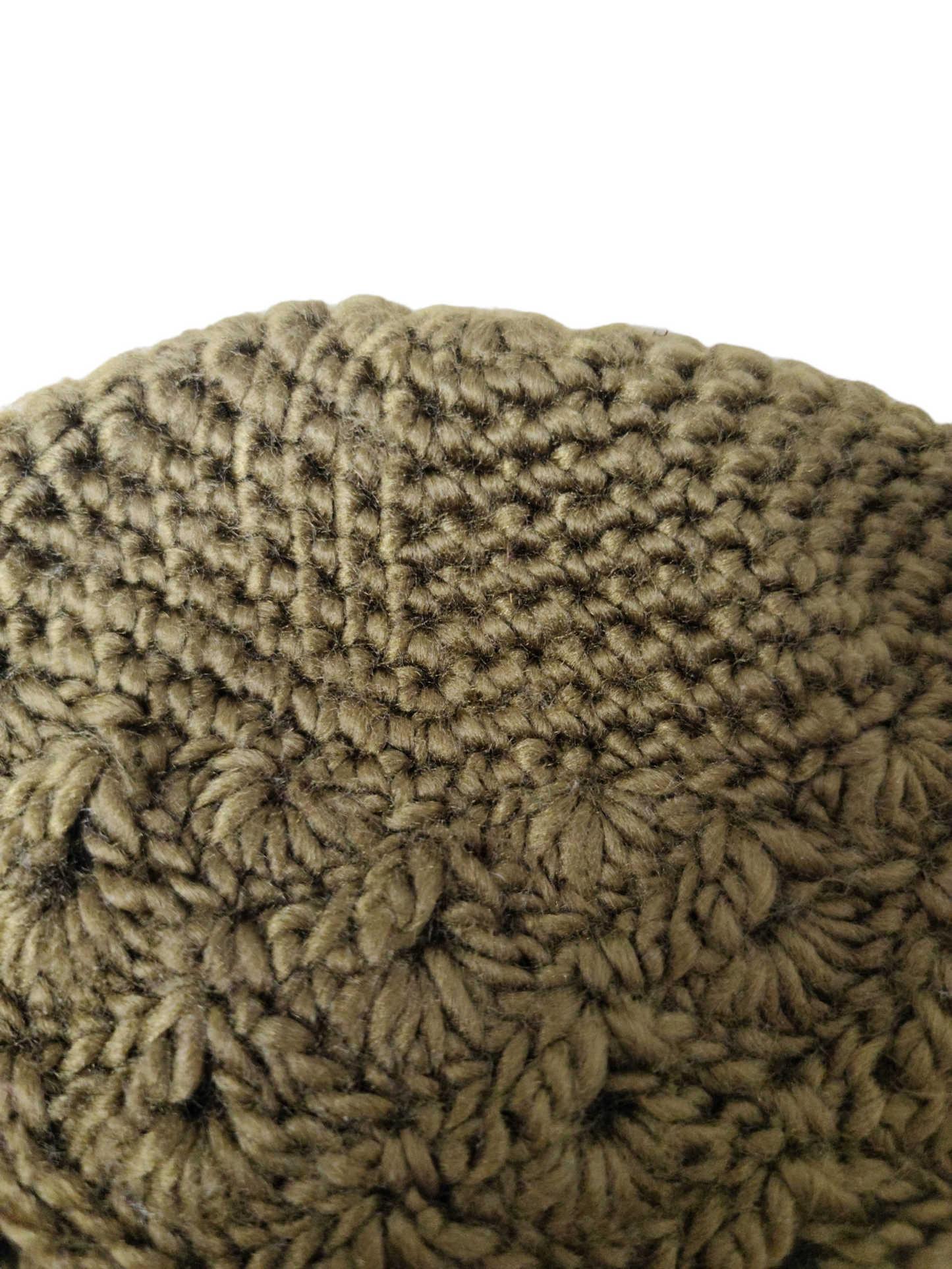 Khaki crochet fairygrunge hat