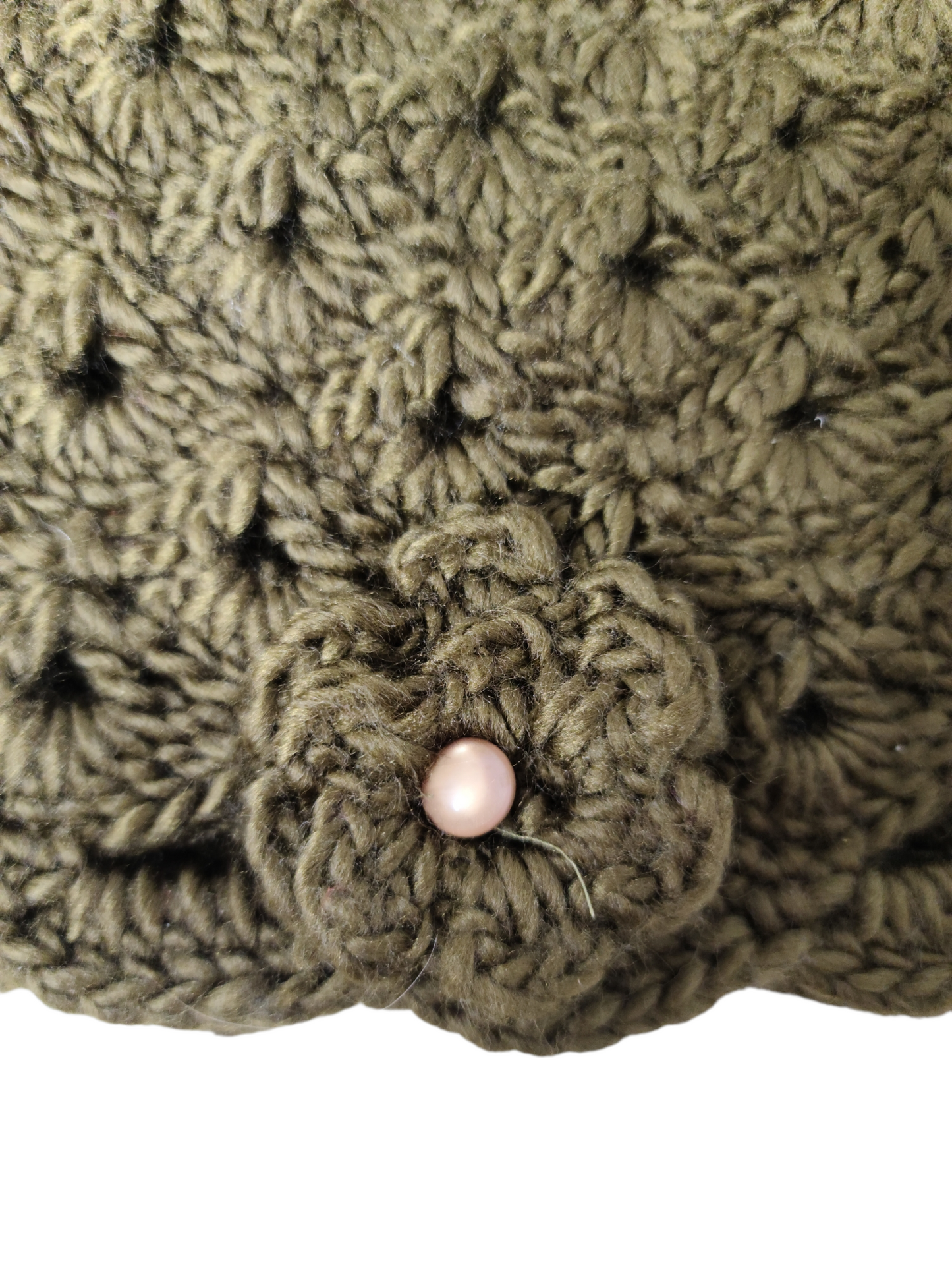 Bonnet fairygrunge crochet kaki