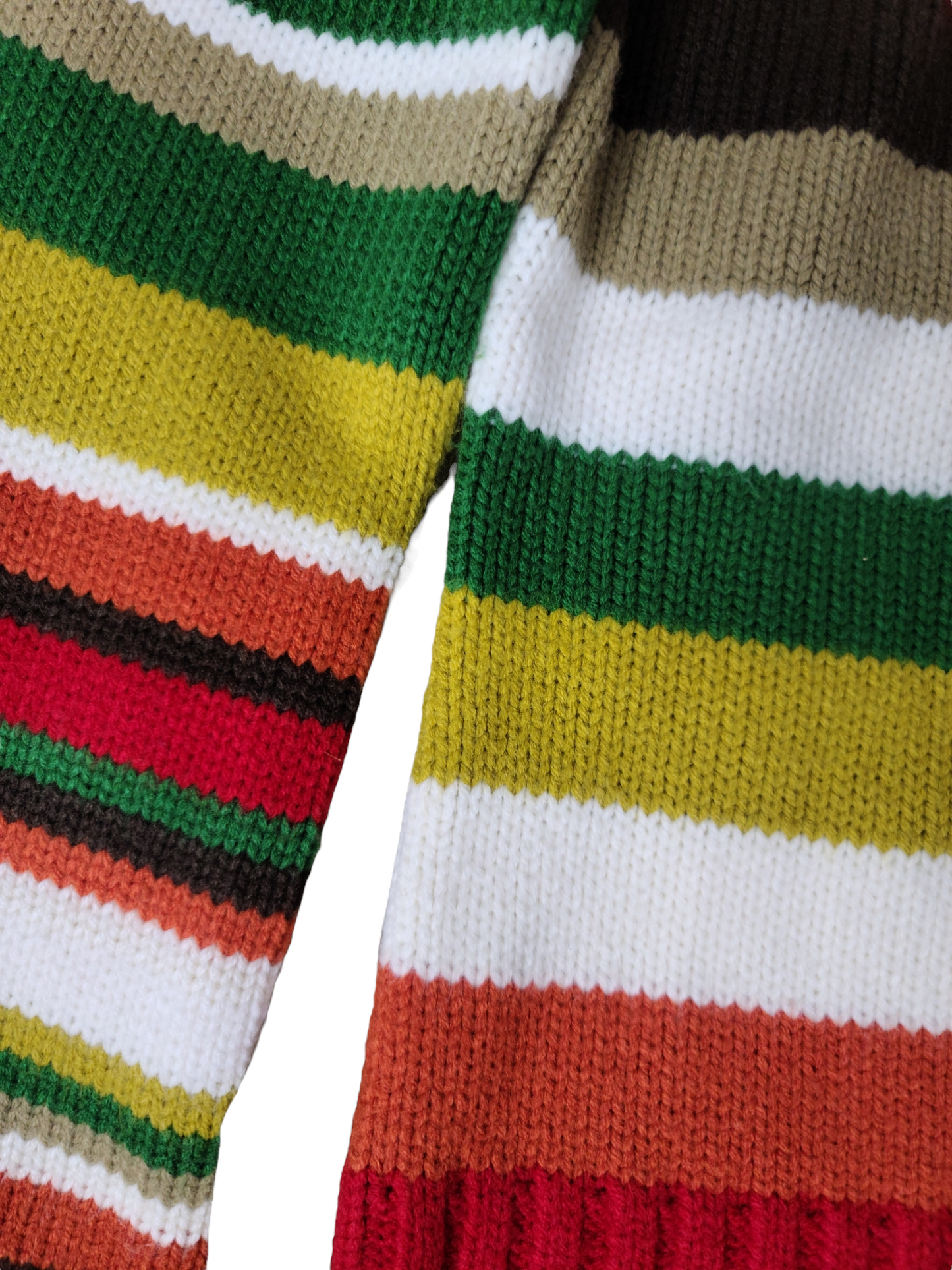 Multicolor forestcore crochet sweater