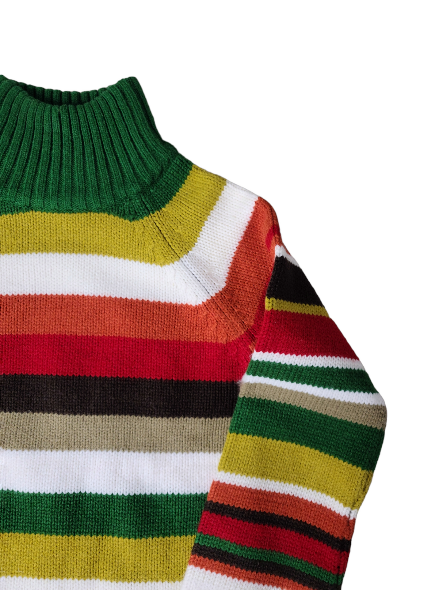 Multicolor forestcore crochet sweater