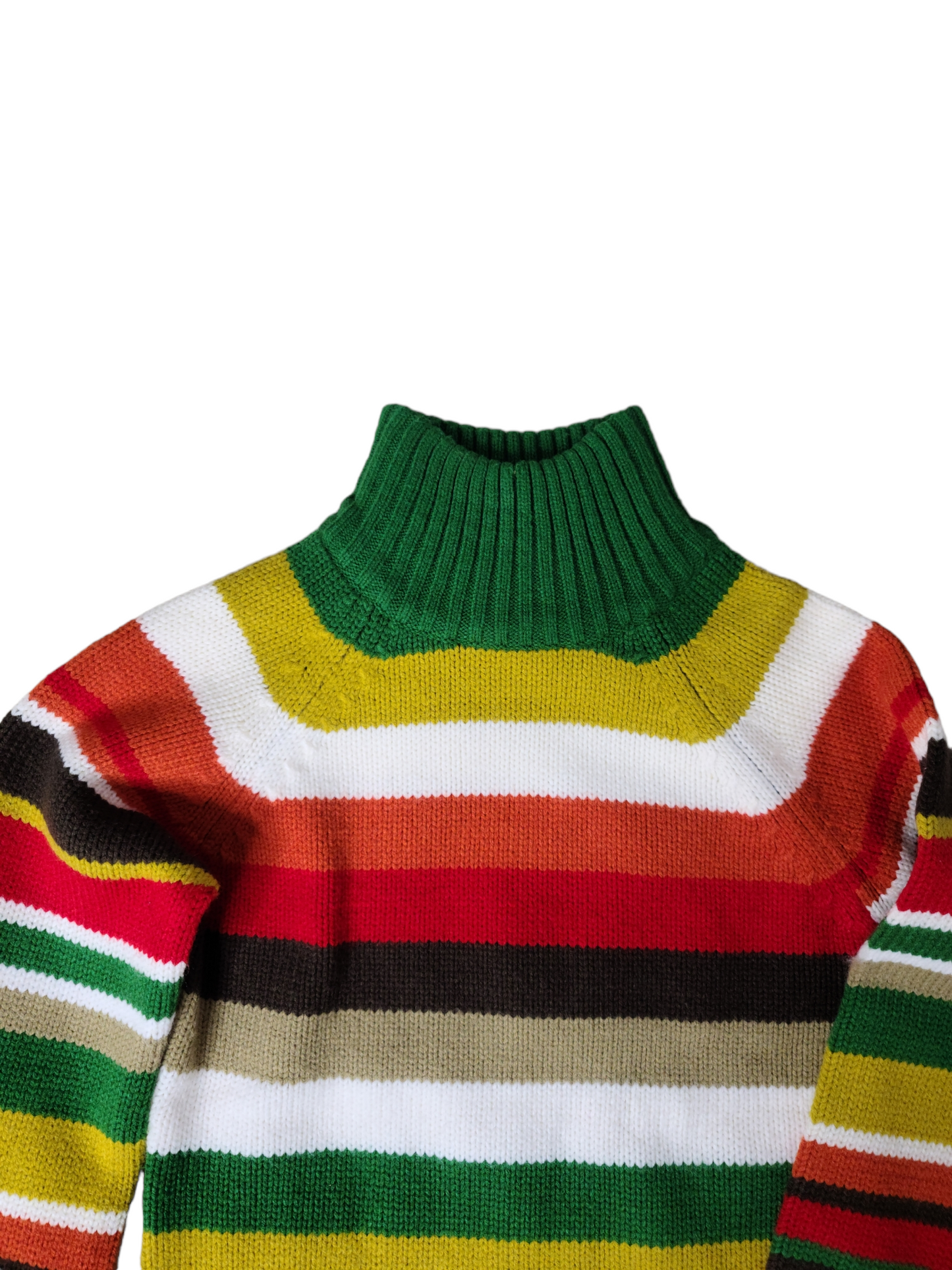 Multicolor forestcore crochet sweater