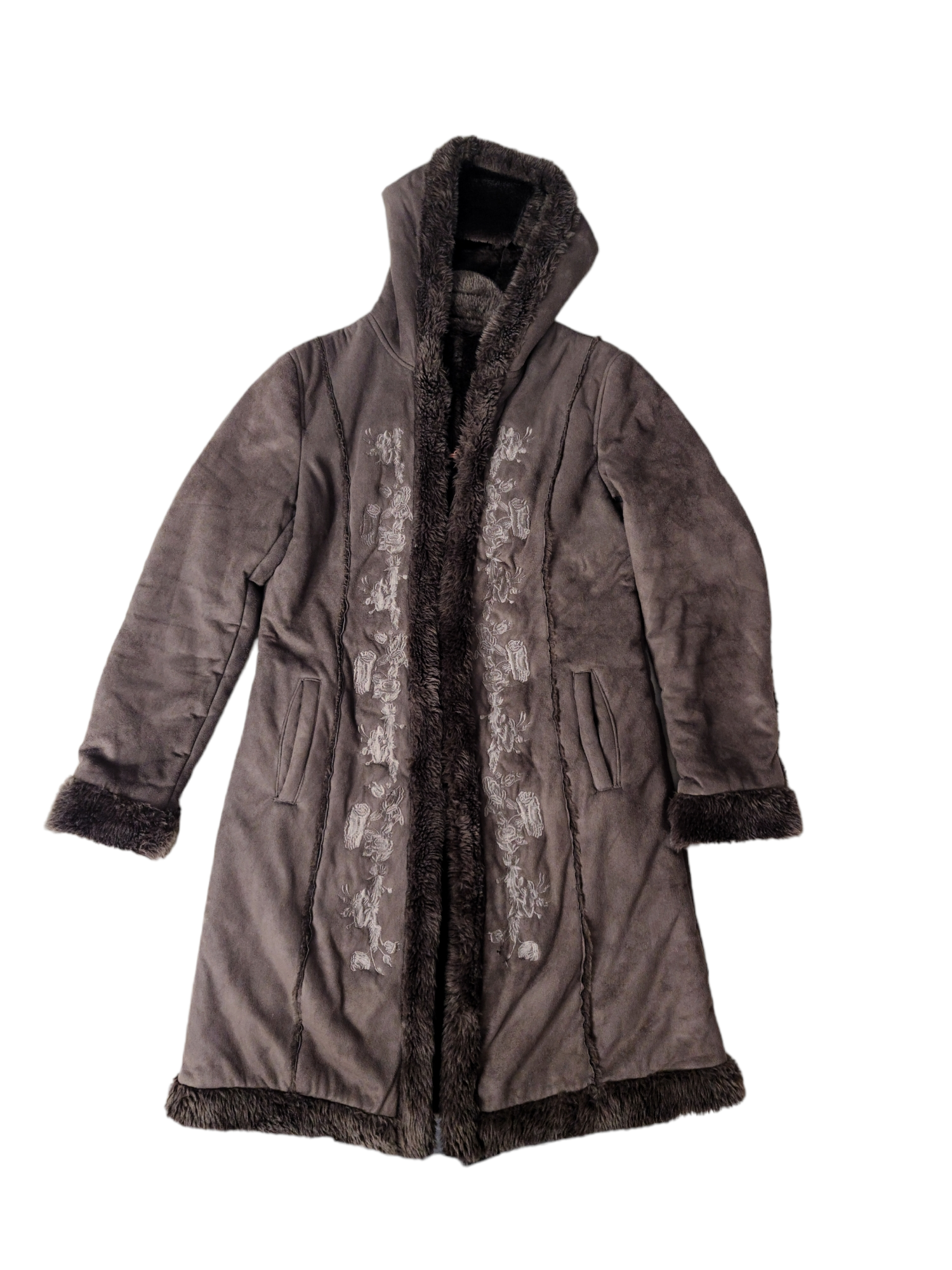 Long manteau afghan coat penny lane y2k vintage 70s bohemian boho bratz hippie fairygrunge fairy forest