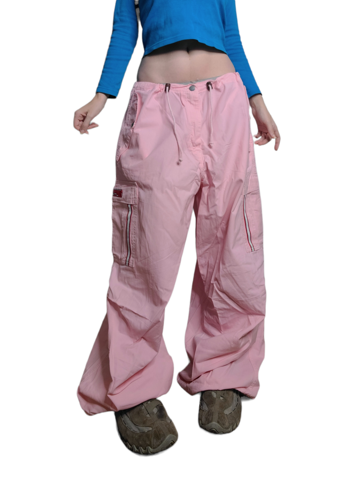 Pastel pink parachute cargo 90s