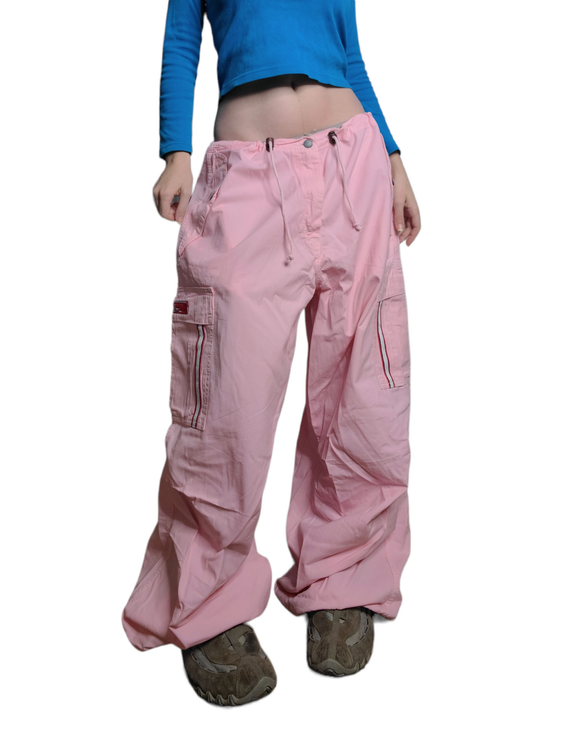 Pastel pink parachute cargo 90s