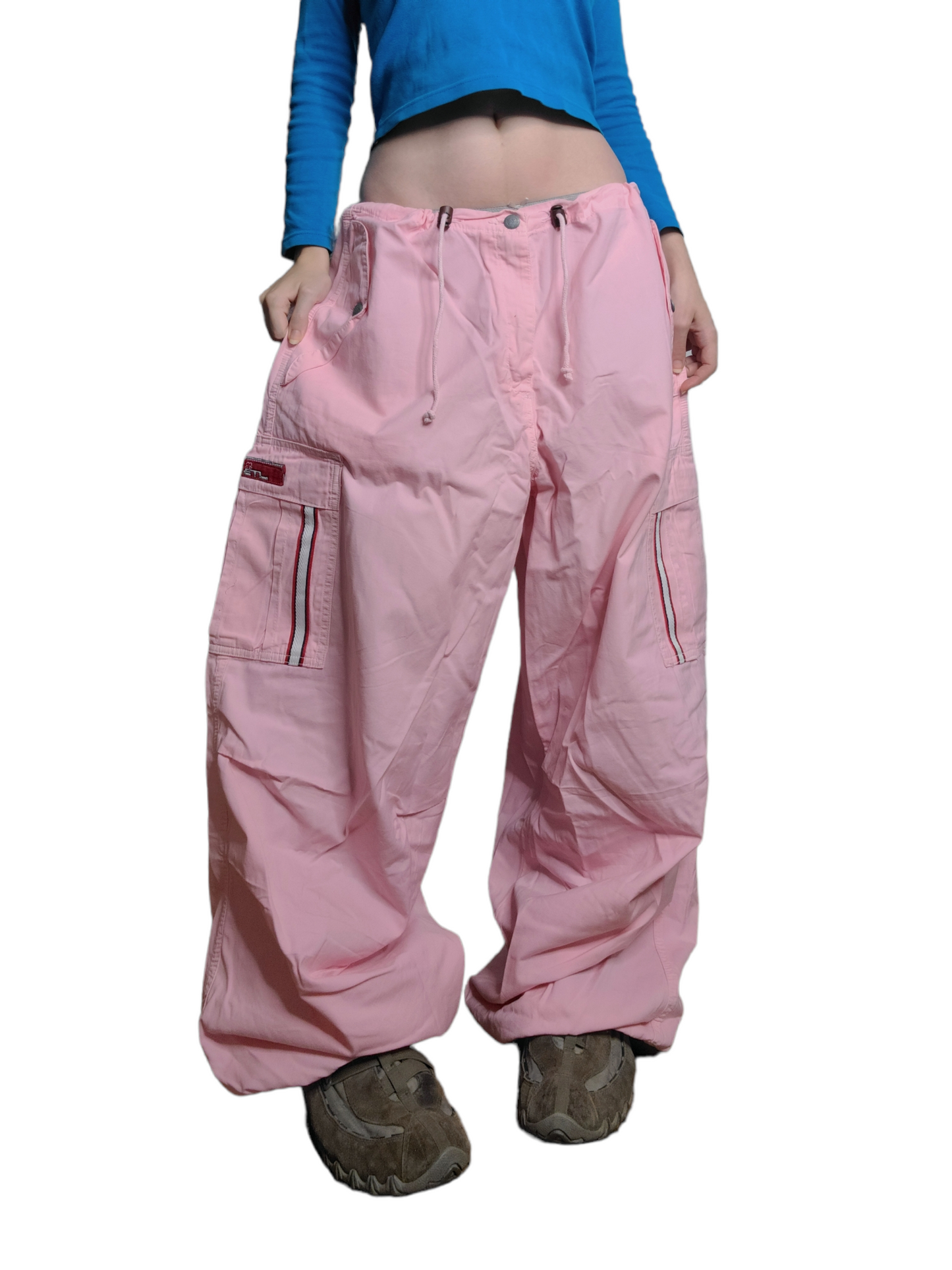 Pastel pink parachute cargo 90s