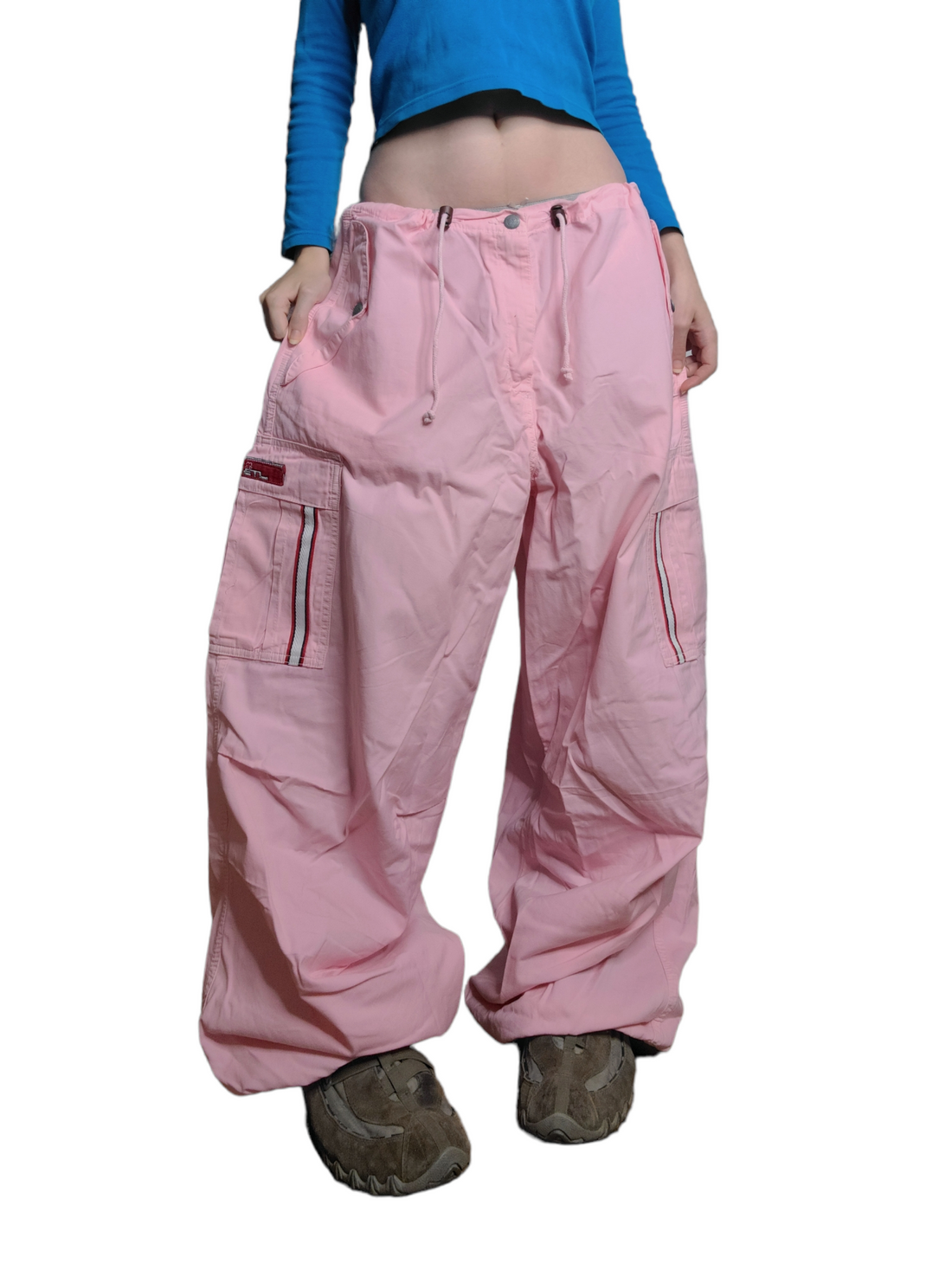 Pastel pink parachute cargo 90s