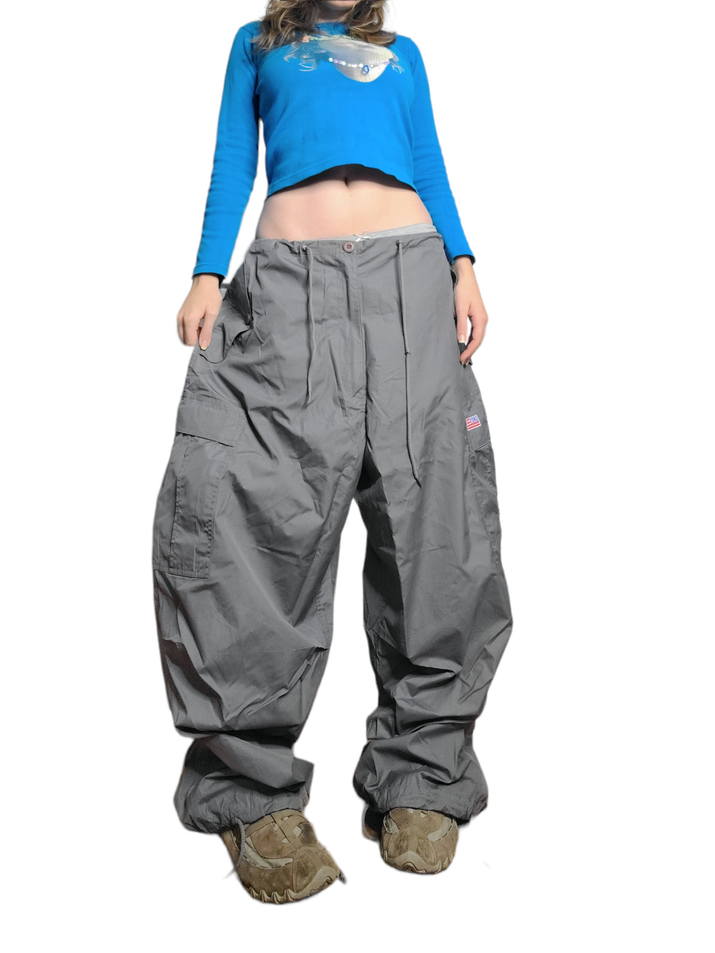 Grey parachute cargo