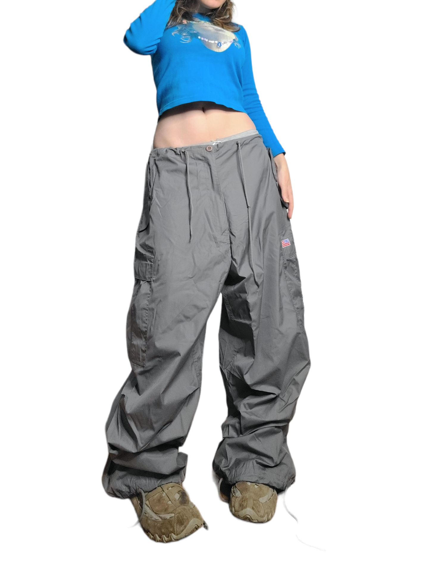 Grey parachute cargo