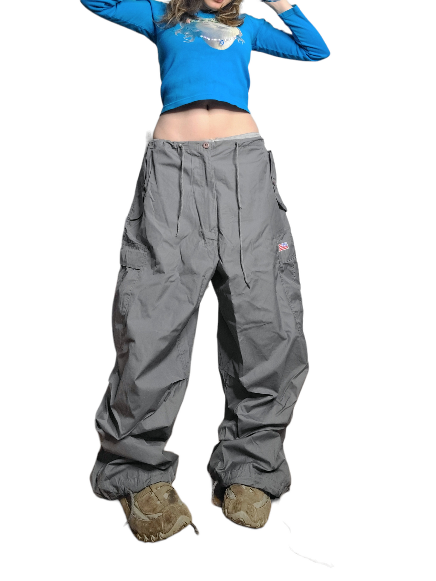 Grey parachute cargo