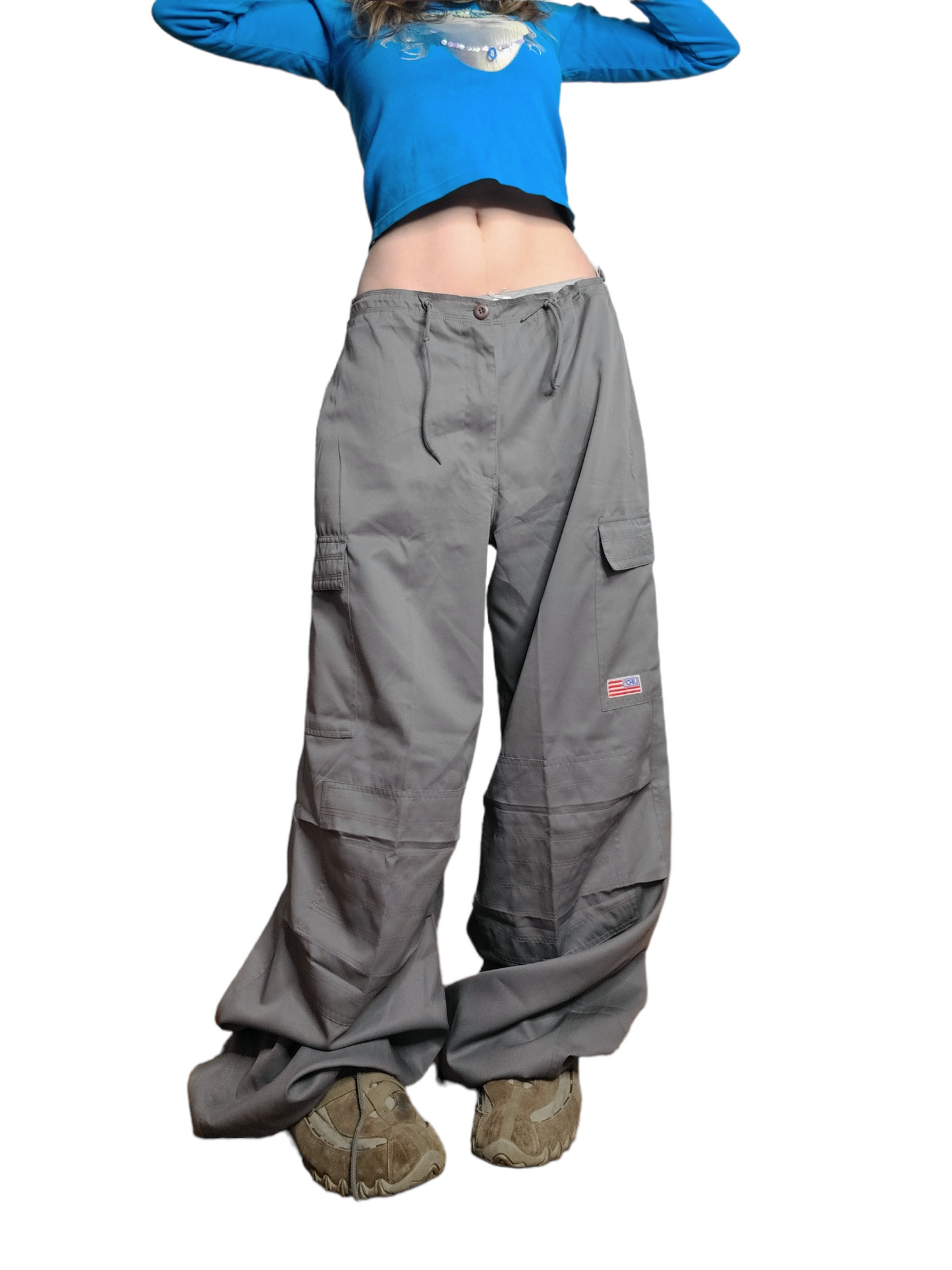 Grey parachute cargo