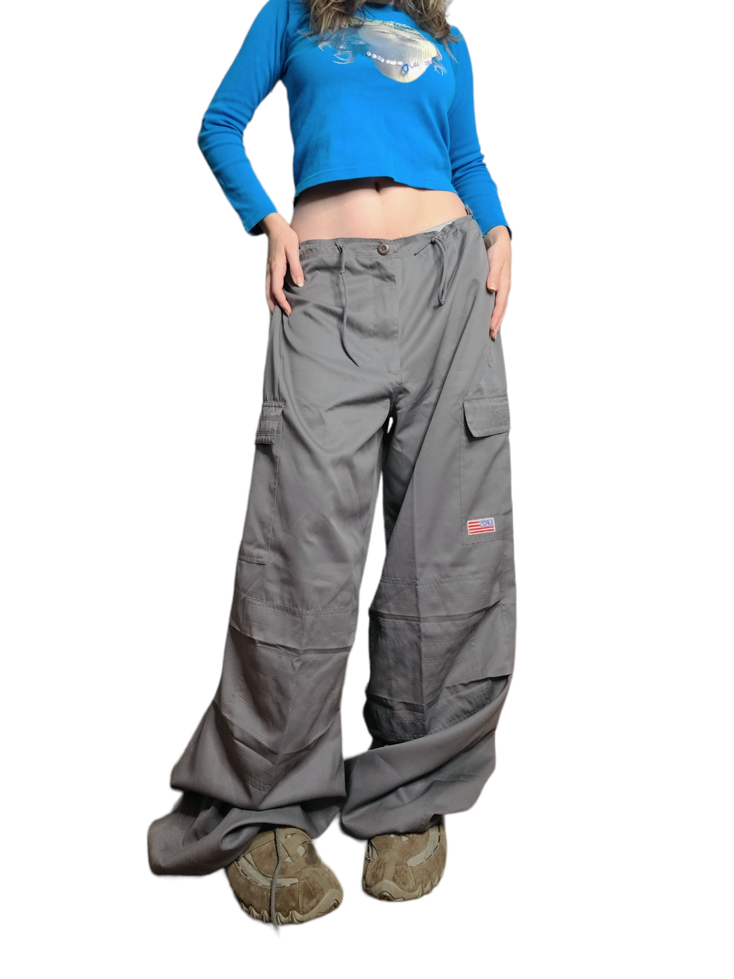 Grey parachute cargo