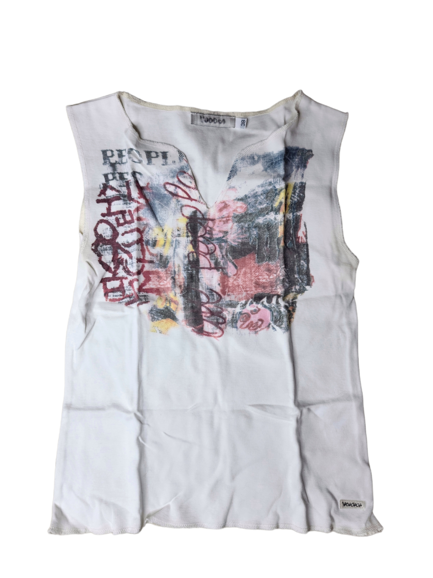 Tank top vintage y2k cybery2k subversive basics archive fashion rave rare punk