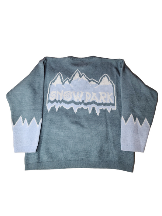 Pull 90s vintage sweater snow hiver skater graphic printed oversize grunge