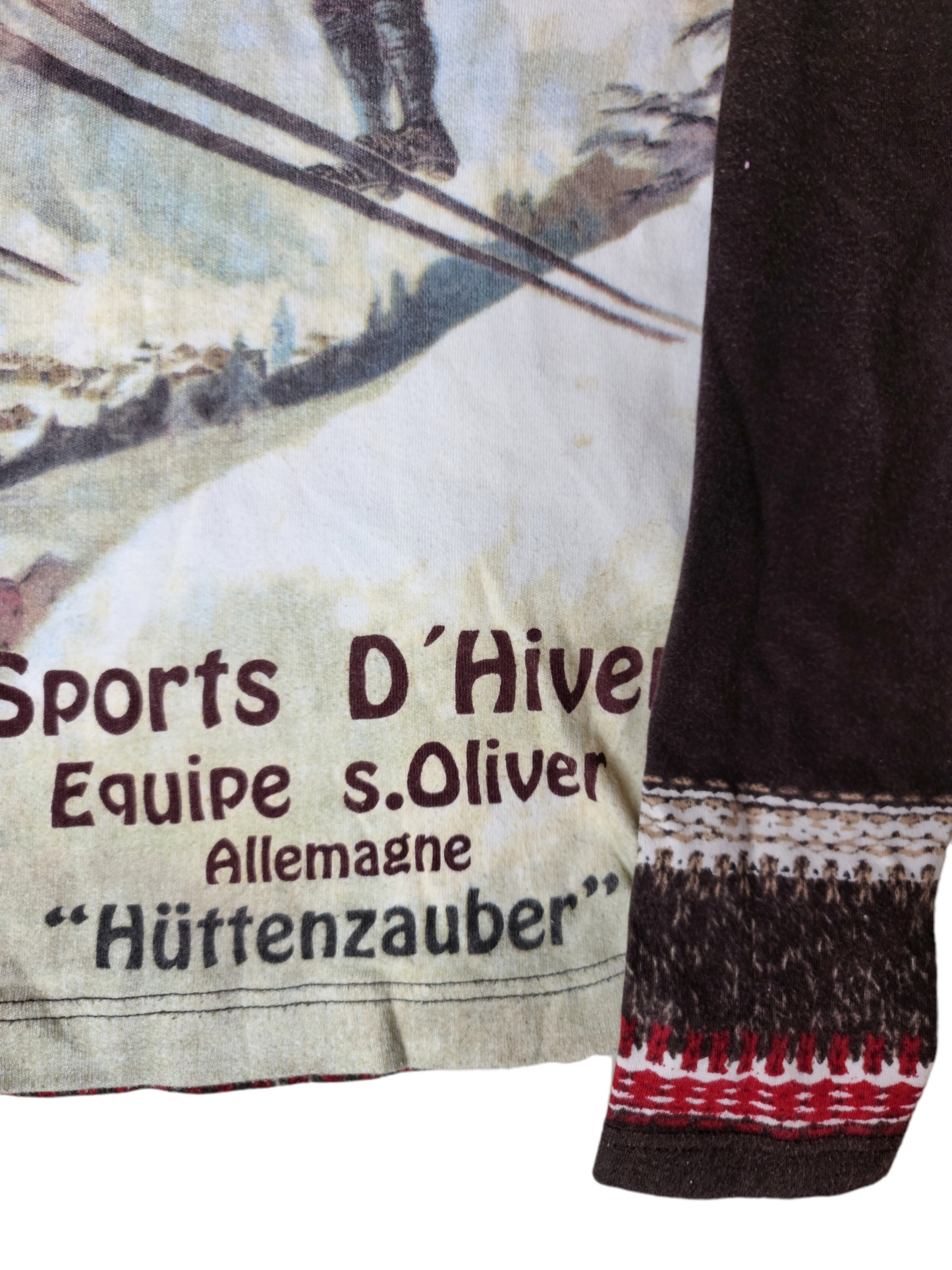 Vintage S. Olivier 90s print sweater