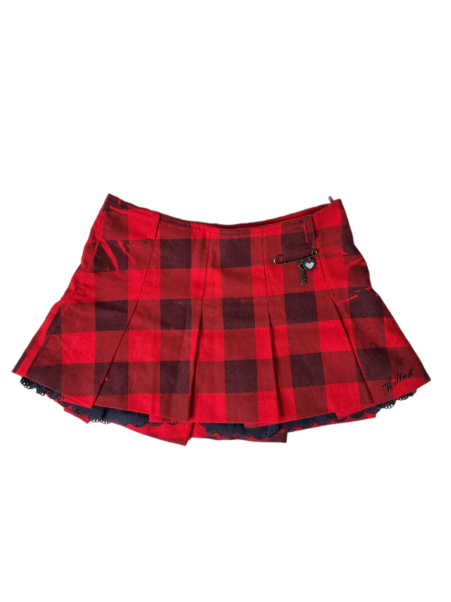 Mini jupe carreaux punk y2k cyberpunk destroy emo rock killah miss sixty archive fashion ecoliere