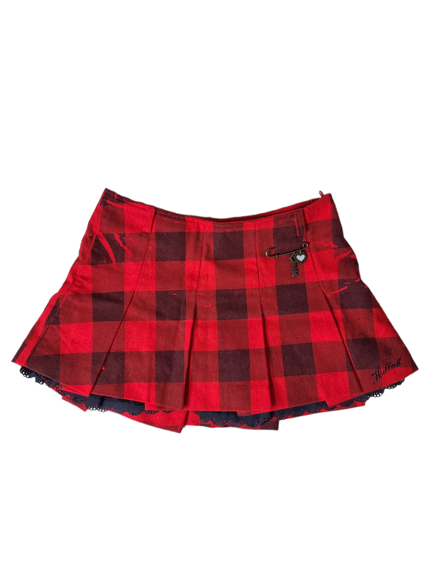 Mini jupe carreaux punk y2k cyberpunk destroy emo rock killah miss sixty archive fashion ecoliere