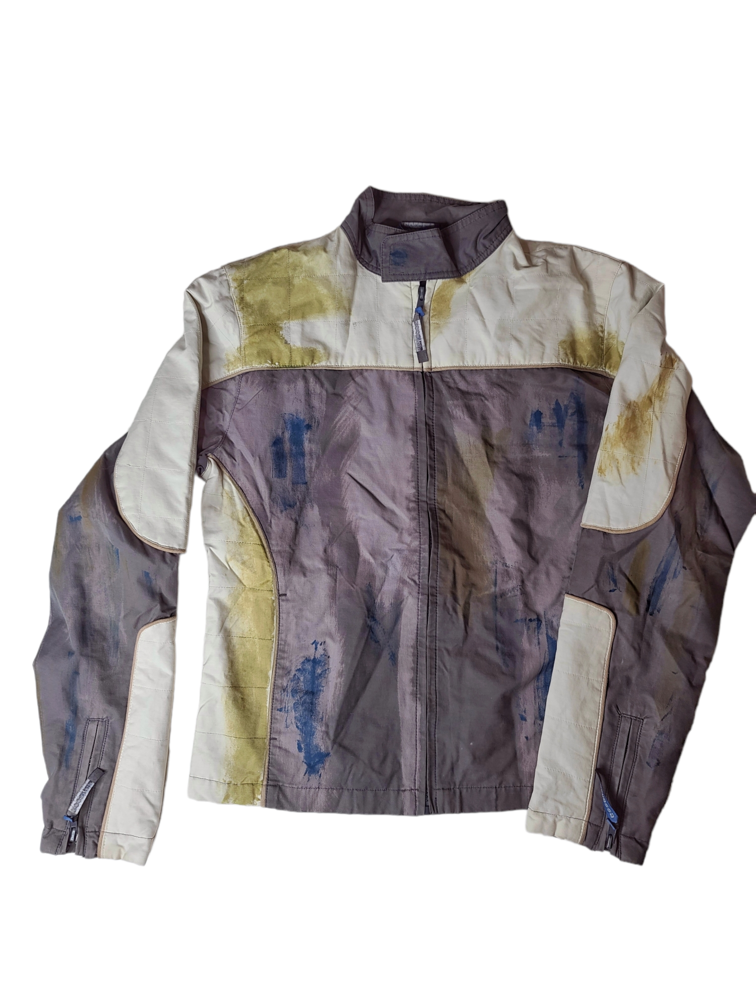 Motorcycle blouson jacket vintage oversize marron grunge 90s aesthetic y2k rare archive fashion racing