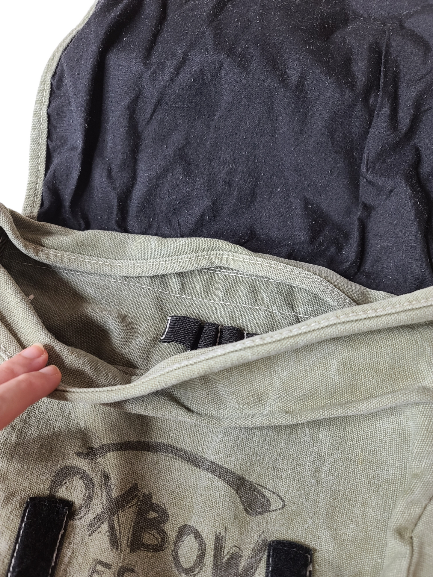 Cybery2k grunge khaki shoulder bag