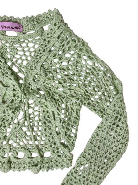 Y2k bohemian crochet cardigan