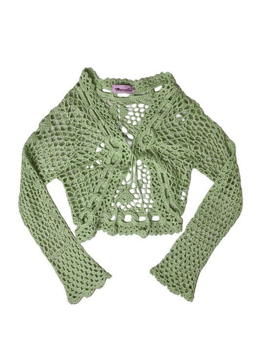 Bolero y2k 2000 crochet filet mailles knit bohemian vintage fairy fairycore boho fairygrunge bohem cottagecore pastel subversivebasics