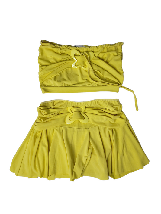 Ensemble y2k vintage 2000 paris made in france bratz style aesthetic girly cute indie style mini jupe papillon top glam