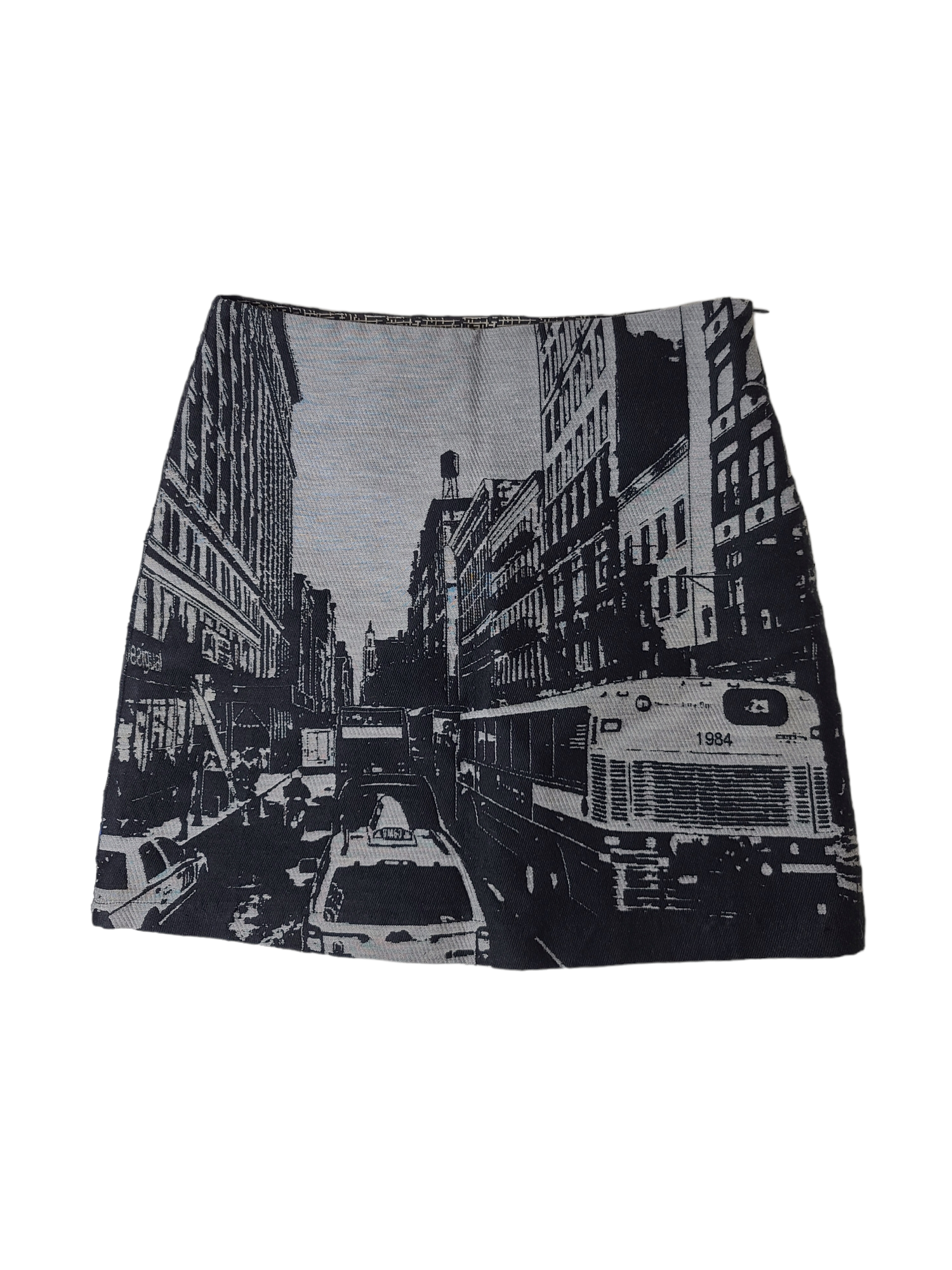 Jupe imprime noir et blanc archive fashion vintage y2k cybery2k subversive rare weird printed paris france new york