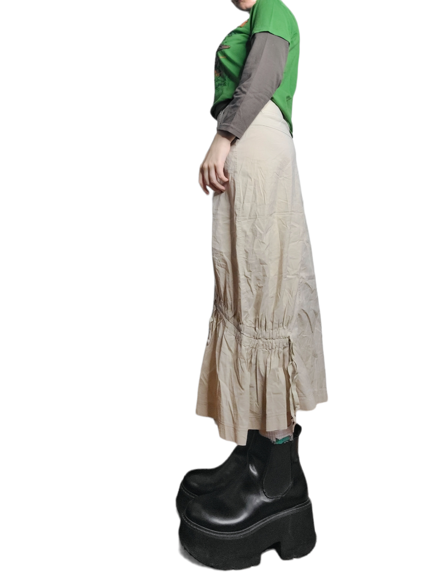 Neutral style techwear skirt