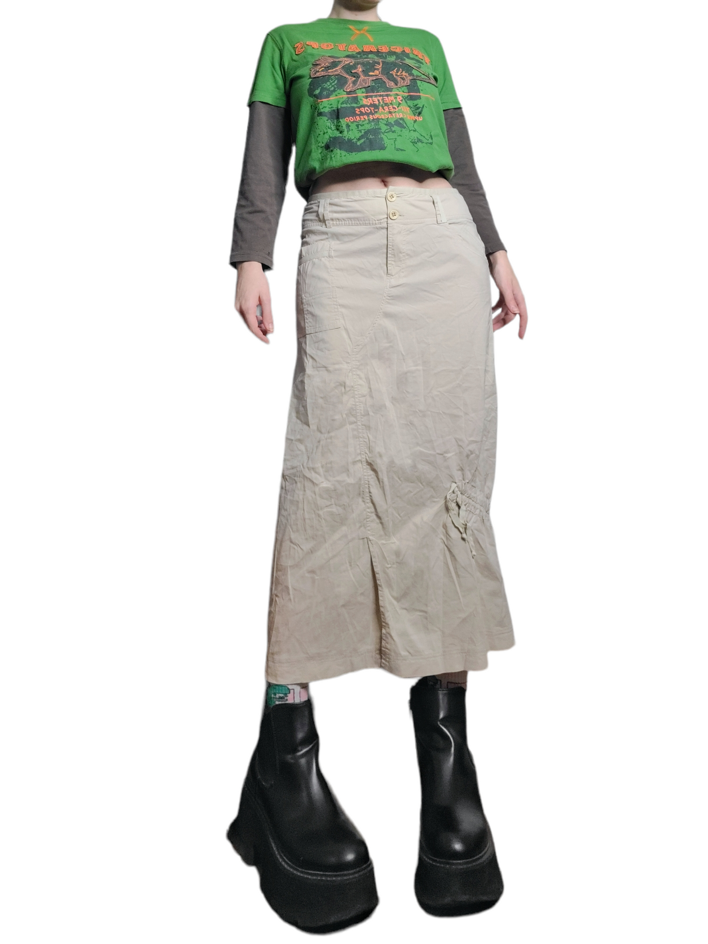 Neutral style techwear skirt