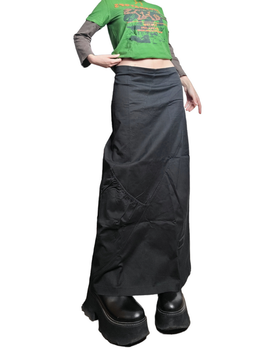 Parachute maxi skirt gorpcore techwear asymetric harajuku futuristic post apo dystopian